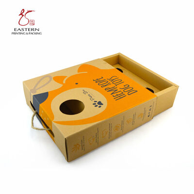 Custom Printed Dog Puppy Toys Packaging Boxes | Kraft Corrugated Cardboard Gift Box for Dog Toys