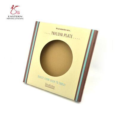 Custom Printed Plate Packaging Boxes | CMYK Printed Corrugated Cardboard Box for Cutlery