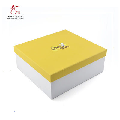 Bright Yellow 30cm Length Cupcake Paper Box For Gift SGS Approve