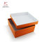 Orange Color 1200gsm Hard Cardboard Gift Boxes With Lid