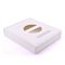 white 100mm Width Hard Board Paper Box With Transparent Window