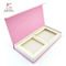 Eastern Pink Color Mink Eyelash Packaging Box With Magnetic Closure