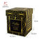 Black Silk Ribbon 157gsm Coated Paper Candle Packaging Box With Lid