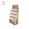 CMYK Printing Foldable Corrugated Display Stand For Supermarket Retail