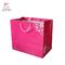 Eco Friendly Pink Paper Bags With Handles For Clothes