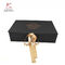 Black Decorative 220mm Width  Cardboard Packaging Boxes With Lids For Clothes