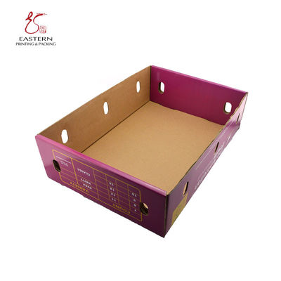 SGS 55cm Length Corrugated Cardboard Shipping Boxes , Fruit Cardboard Boxes