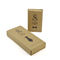 Nature Brown 350gsm Kraft Cardboard Bow Tie Box Packaging With Custom Logo