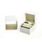 CMYK Printing Cardboard Packaging Boxes , Velvet Wedding Ring Box Luxury