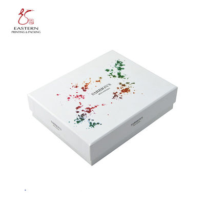 UV Coating Cardboard Cosmetic Packaging Box With Silver Insert