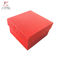 Recycled Red Printed Cardboard Paper Boxes Embossed Eco Friendly