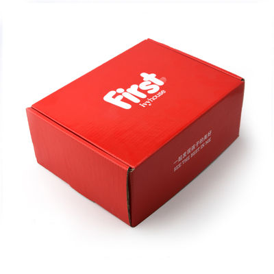 Floding Colored Corrugated Cardboard Box For Baby Shoes Packaging