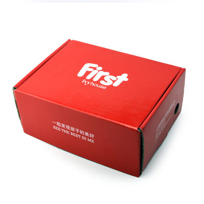 Floding Colored Corrugated Cardboard Box For Baby Shoes Packaging