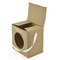 Custom Printed 350gsm Kraft Cardboard Package Box With Display Window