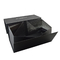 Black Flat Pack Folding Hard Cardboard Gift Boxes Biodegradable Printed
