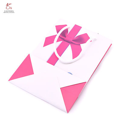 Custom Cute Design Ivory Board Paper Bag
