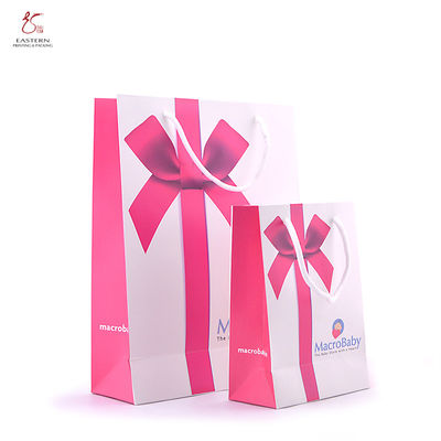 Custom Cute Design Ivory Board Paper Bag