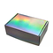 Silver Holographic Corrugated Cardboard Shipping Boxes CMYK Custom Made