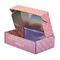 Silver Holographic Paper Corrugated Mailer Box Recyclable