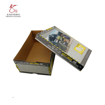 Rectangular Foldable Boxes with Lid for Cardboard Safety Shoes Packaging
