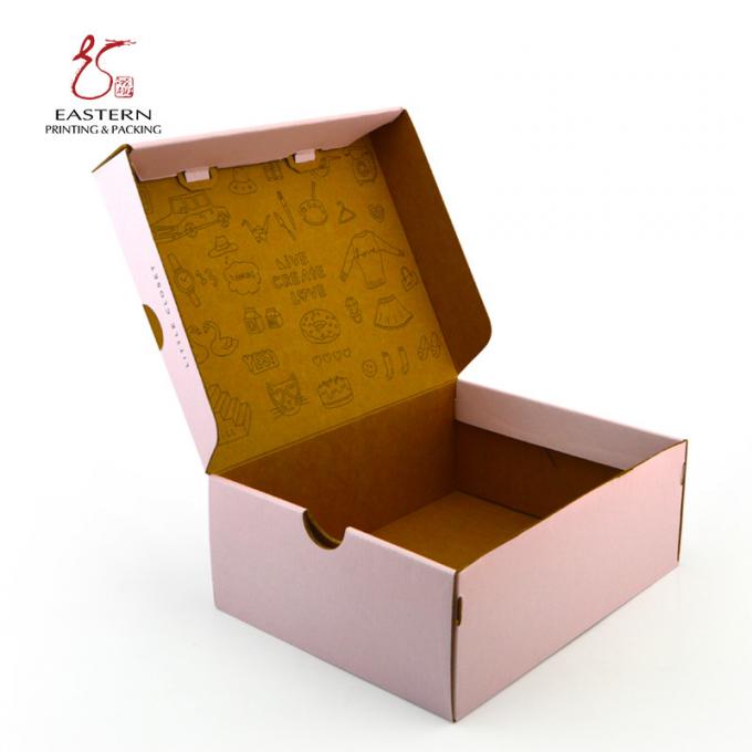 CMYK Color Kraft Paper Shoe Box , Drawer Type Shoe Box Custom Size Accepted